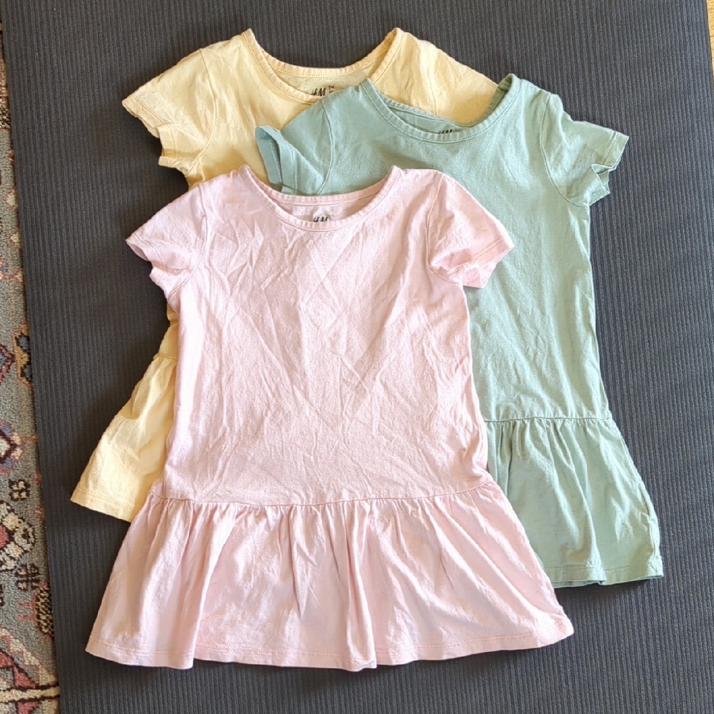 H&M Peplum Shortsleeve Tops Bundle, 2-3yrs